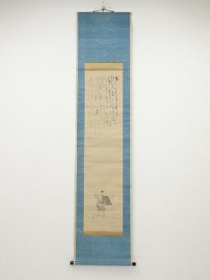 呉春筆　人物　肉筆紙本掛軸